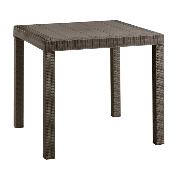 Стіл для саду пластиковий BICA Dallas, коричневий