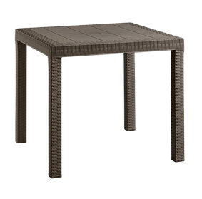 Стіл для саду пластиковий BICA Dallas, коричневий