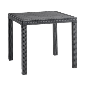 Стіл для саду пластиковий BICA Dallas, графіт