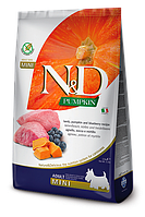 Сухий корм Farmina (Фарміна) N&D Grain Free Pumpkin Dog Lamb & Blueberry Adult Mini беззерновий для собак малих порід 800 г