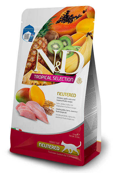 НОВИНКА Farmina (Фарміна) N&D Tropical Selection Neutered Chiken Adult сухий корм для стерилізованих кішок 1,5 кг, фото 1
