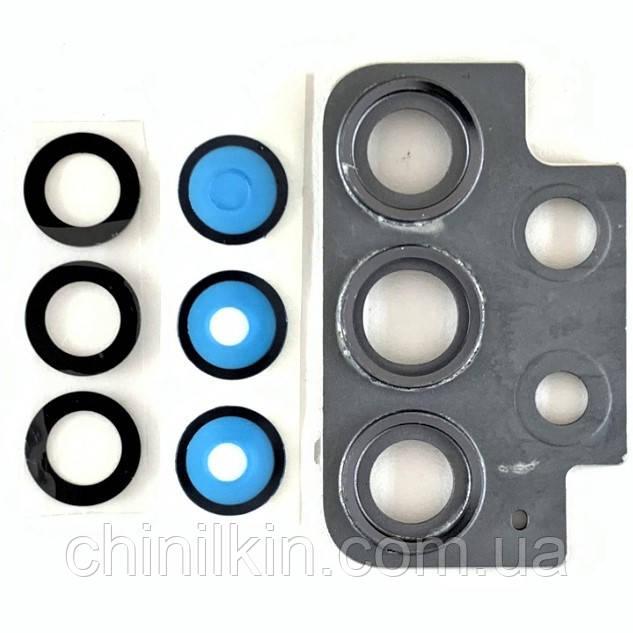 Скло камери для Samsung A52/A525 з рамою Black, фото 1