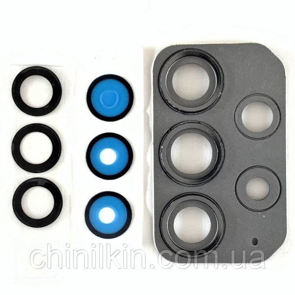 Скло камери для Samsung A72/A725 з рамою Black, фото 1