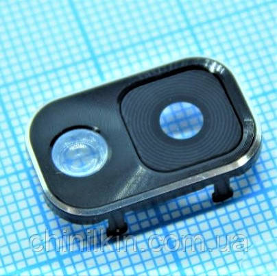 Скло камери для Samsung Note 3/N900 /N9000/N9005/N9006 Black Silver, фото 1