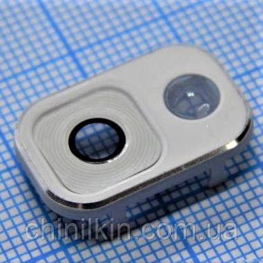 Скло камери для Samsung Note 3/N900 /N9000/N9005/N9006 White Silver, фото 1