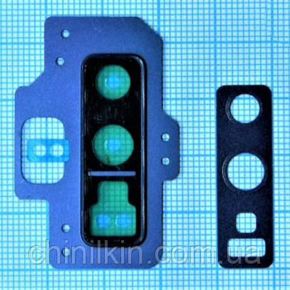 Скло камери для Samsung Note 9/N960 з рамкою Blue, фото 1