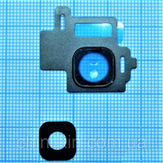 Скло камери для Samsung S8/G950 з рамкою Black, фото 1