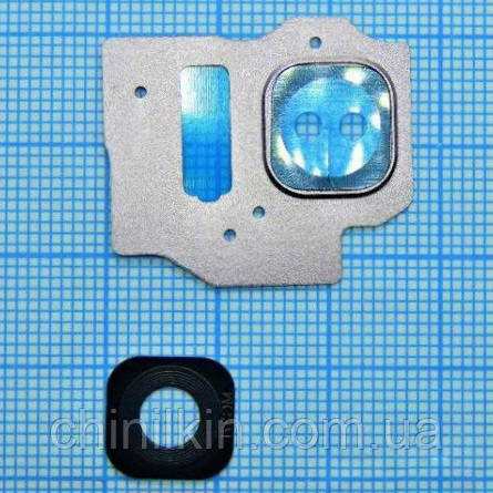 Скло камери для Samsung S8 Plus/G955 з рамкою Gold, фото 1