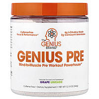 The Genius Brand, Genius Pre, виноградний лаймод, 338 г (11,92 унції) в Україні оригінал