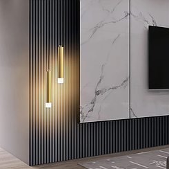 Подвійний підвіс у латунному корпусі 32х3,5 см A075/2 AB