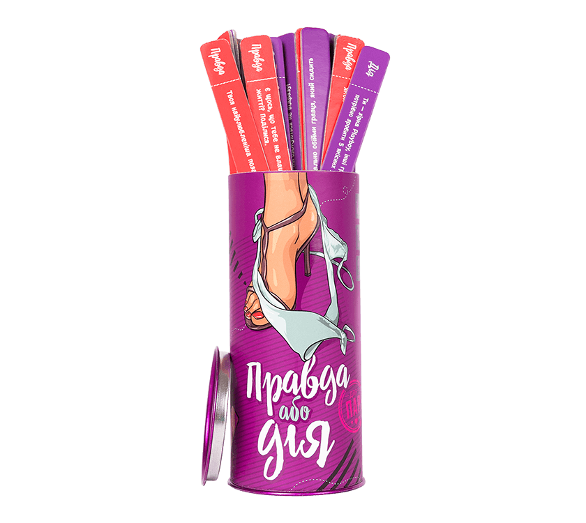 Настільна гра Правда або Дія: Для пар (українською)