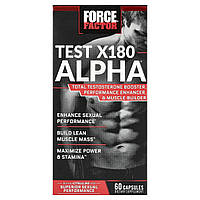 Force Factor, Test X180 Alpha®, 60 капсул оригінал