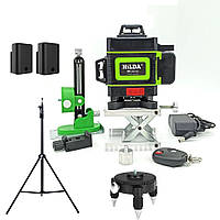 Відкалібрований нівелір лазерний рівень із зеленим променем на 16 ліній 360 градусів Hilda 16 4D Plus 2025