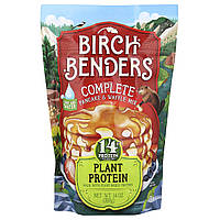 Birch Benders, Суміш для млинців і вафель, рослинний білок, 397 г (14 унцій) в Україні оригінал