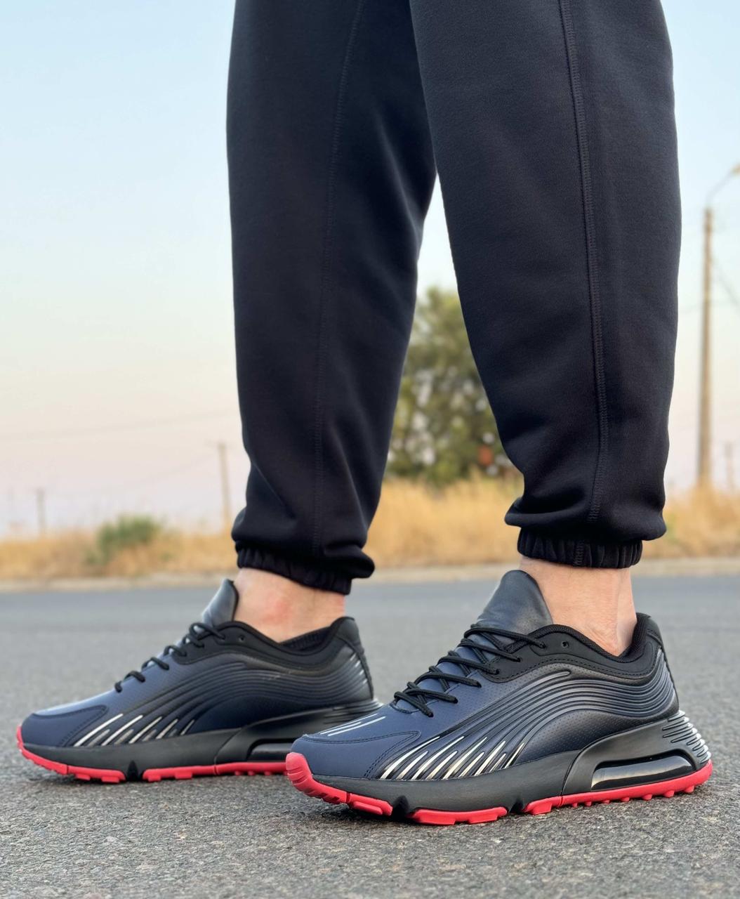 Кросівки чоловічі 8 пар у ящику синього кольору 40-45, фото 1