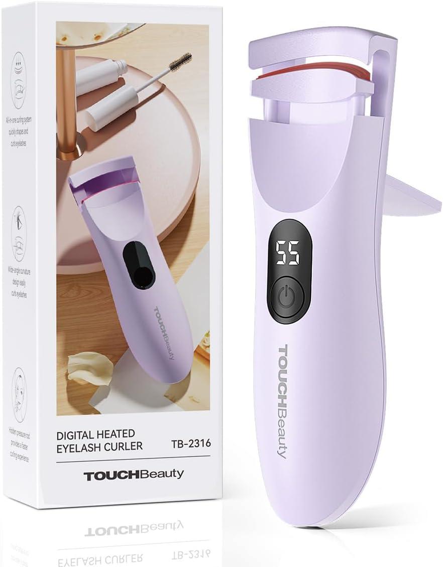 Підігрівна бігудка для вій TOUCHBeauty зі світлодіодним дисплеєм, електрична бігудка для вій, що перезаряджається, 3 режими, фото 1
