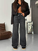 Джинси жіночі сірі прямого крою 34 36 38 40