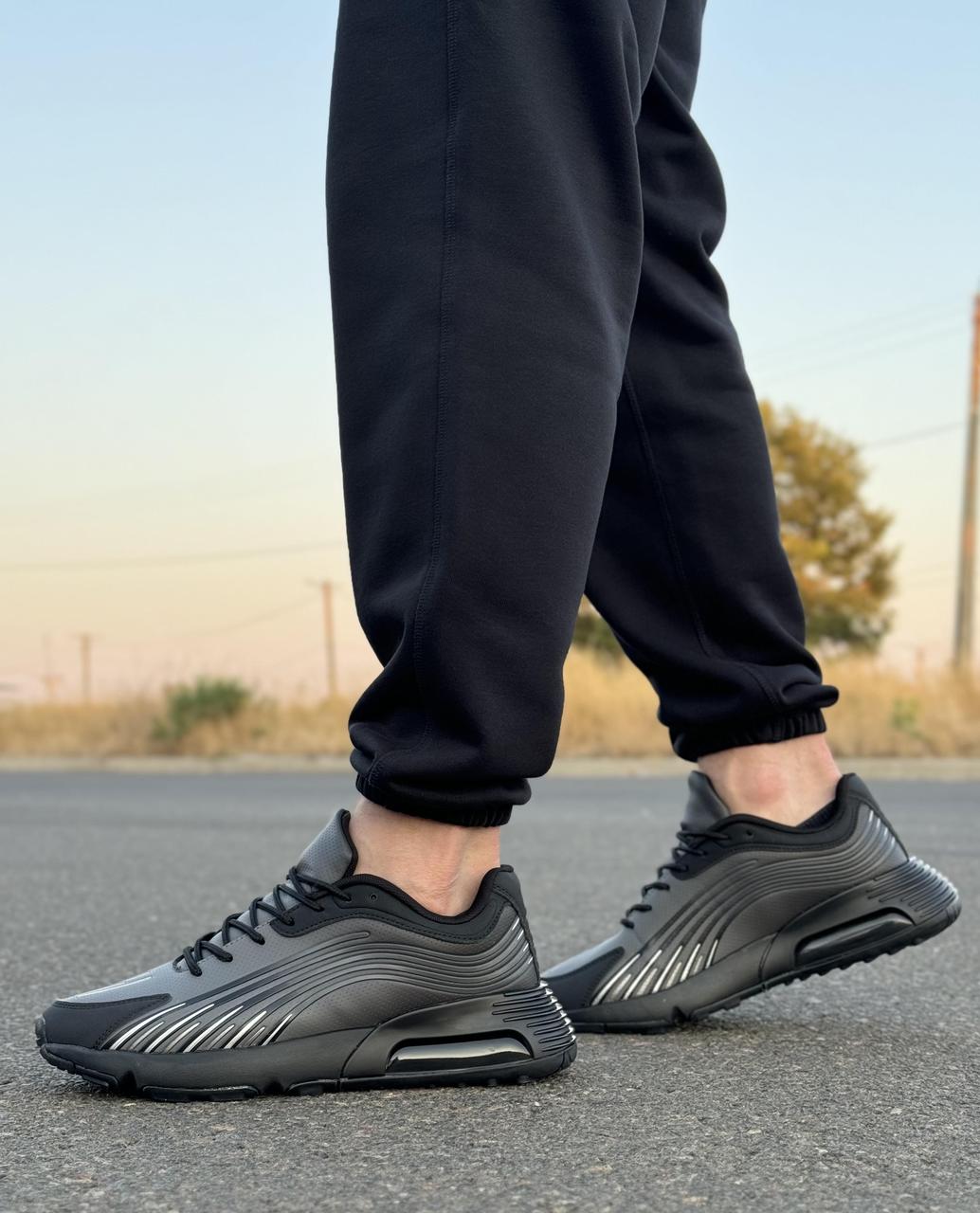 Кросівки чоловічі 8 пар у ящику чорного кольору 40-45, фото 1