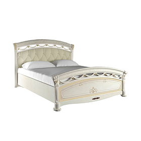 Двоспальне ліжко 180х200 мяка спинка з підйомним механізмом у спальню Роселла Перо Рубіно Міромарк