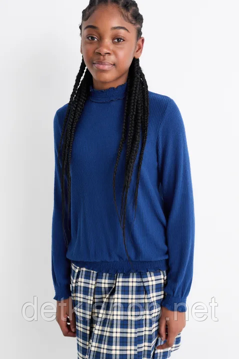 Дитячий гольф кофтинка з віскози для дівчинки 104 (4Y), фото 1