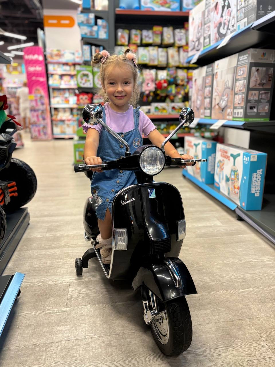 Дитячий електромобіль мотороллер, фото 1