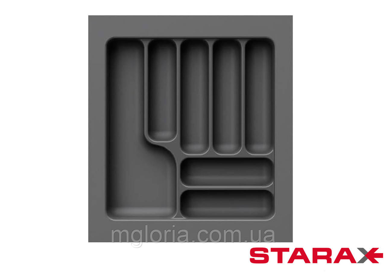 Лоток для столового приладдя Starax антрацит S-2285-AР 500 мм