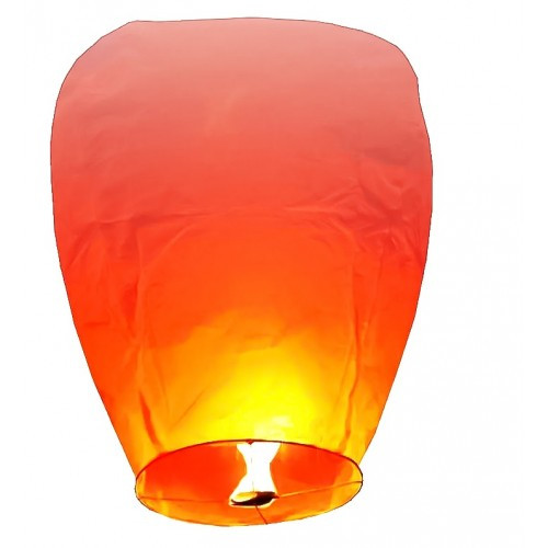 Ліхтарик повітряний небесний 40х80 см (блакитні та помаранчеві)