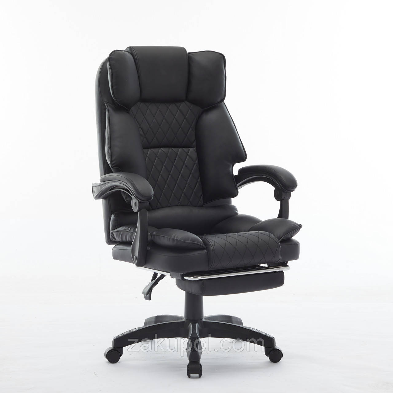 Офісне крісло із підставкою для ніг OPTUS Чорний