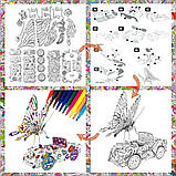 3D пазли для розфарбовування BYTOKI набір 9 моделей з фломастерами, дитячий креативний набір 5-12 років, фото 2