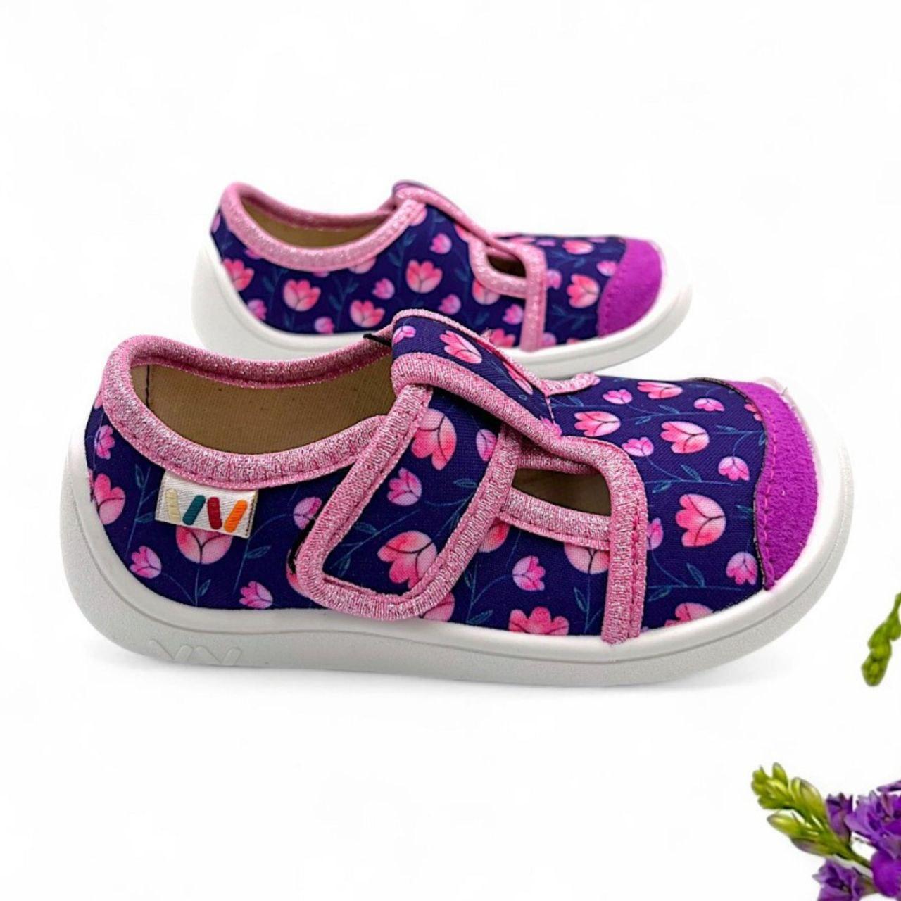 Дитячі текстильні тапочки (бирфути) для дівчинки Weestep 29р 30р 31р 32р, фото 1