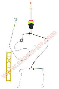 Оснастка на толстолоба Silver Carp с поплавком на 2 крючка