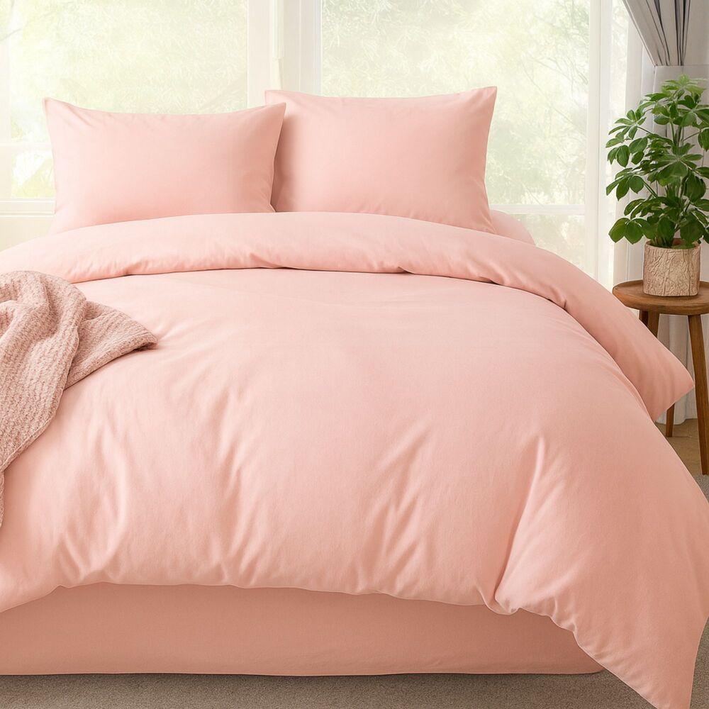 Комплект постільної білизни євро Tropical Dream IDEIA, у подарунковому пакованні пудра, фото 1