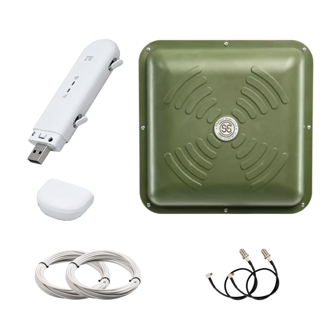 3G/4G інтернет-комплекс WIFI модем ZTE MF79U + всеспрямована антена ENERGY MIMO 2x15 дБ