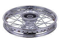 Диск задний R18*2,15J на мотоцикл XY200GY-6С, хром (под барабан, 17мм, 6 болт. звезда)