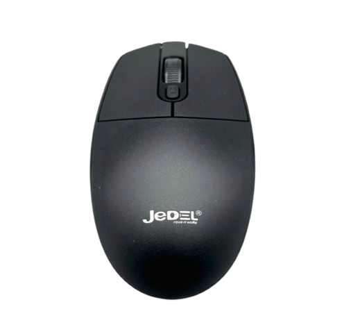 Комп'ютерна миша JEDEL WD137 бездротова чорна, фото 1