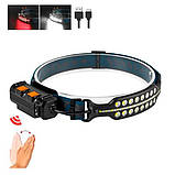 Ліхтар налобний BL-W690-2 із сенсорним увімкненням і зарядкою Type-C, фото 5