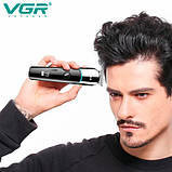 Машинка для стриження волосся з насадками VGR V-291, фото 3