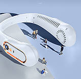 Вентилятор портативний на шию з 5 режимами та LED-індикатором акумулятор 2000 мА·год, фото 4