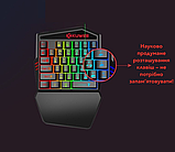 Ігровий комплект Bluetooth для ПК і смартфонів з клавіатурою та мишею X1 M1 чорна, фото 4