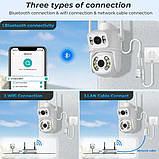 Відеокамера вулична WiFi з поворотом і датчиком руху 12 Мп SD 39 4G, фото 6