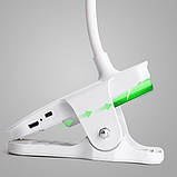 Лампа настільна Weidasi WD-6651 з прищіпкою, USB, акумулятором і LED-підсвіткою, фото 5