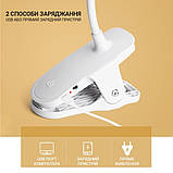 Лампа настільна Weidasi WD-6651 з прищіпкою, USB, акумулятором і LED-підсвіткою, фото 3