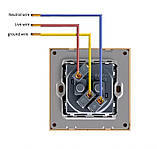 Розетка із заземленням і двома USB-портами SIXWGH біла WH034W, фото 4