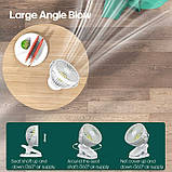 Вентилятор настільний портативний міні з акумулятором і затискачем 3 режими роботи, фото 4