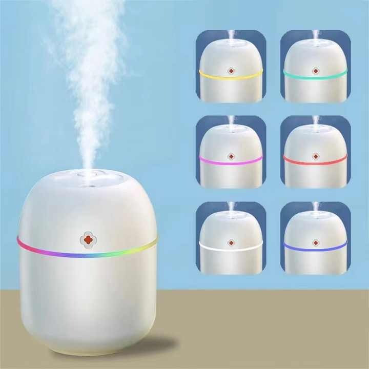 Зволожувач ультразвуковий з LED-підсвіткою 2 Вт, 220 мл, білий, фото 1