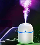 Зволожувач ультразвуковий з LED-підсвіткою 2 Вт, 220 мл, білий, фото 3