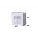 Пластиковий тримач туалетного паперу з верхньою полицею Ecoco Towel Holder AA2-2, фото 7