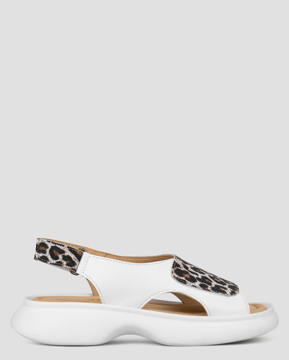 Босоніжки жіночі різнобарвні натуральна шкіра Україна ALROMARO — розмір 36 (22,6 см) (модель: ALR2044-688-24NLeo), фото 1