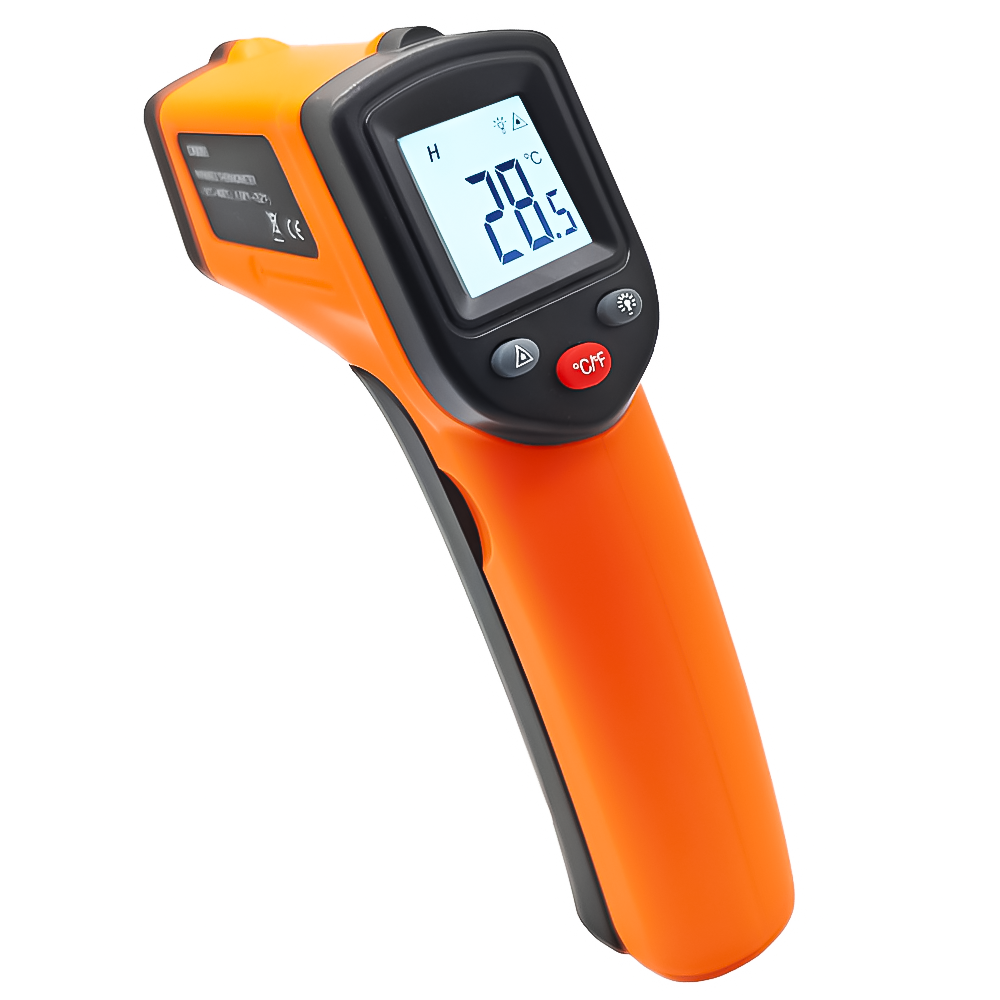 Безконтактний інфрачервоний пірометр Digital Lion CX 6000, промисловий термометр з лазерним прицілом, -50°C ~ +400°C, фото 1