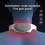 Масажер електромасажер для шиї Neck Massager PR-A09, імпульсний міостимулятор, фото 2